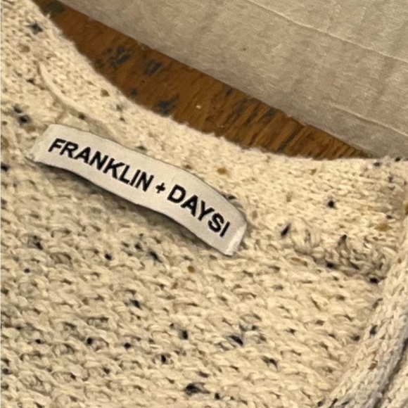 💛Cream Speckled Knit Cardigan – Franklin + Daysi – Size M💛 - Picture 9 of 9